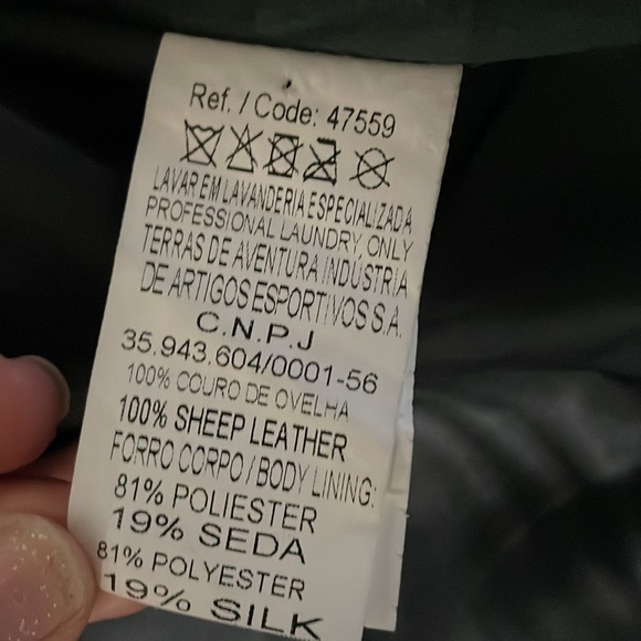 Osken black perforated leAther jacket - Picture 8 of 10